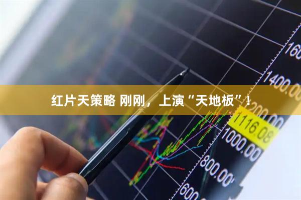 红片天策略 刚刚，上演“天地板”！